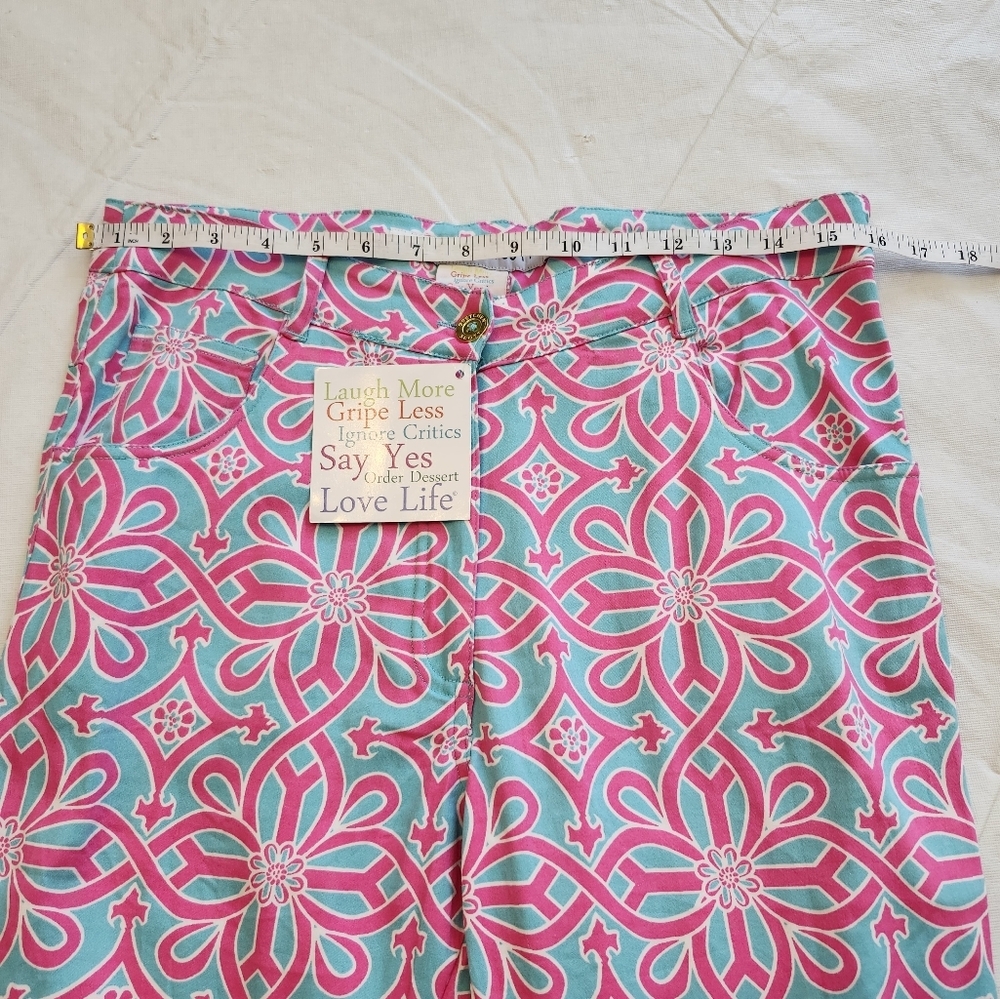 Gretchen Scott Size Large Colorful Patterned Pants - Picture 4 of 10